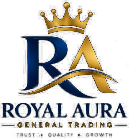 Royal Aura full lockup with wordmark and tagline